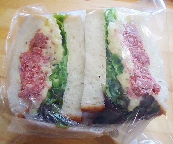 じゃがいもとコンビーフサンド